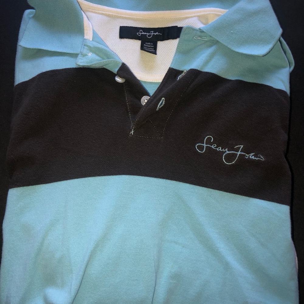 Sean Jean Vintage Mens Polo L Large EUC